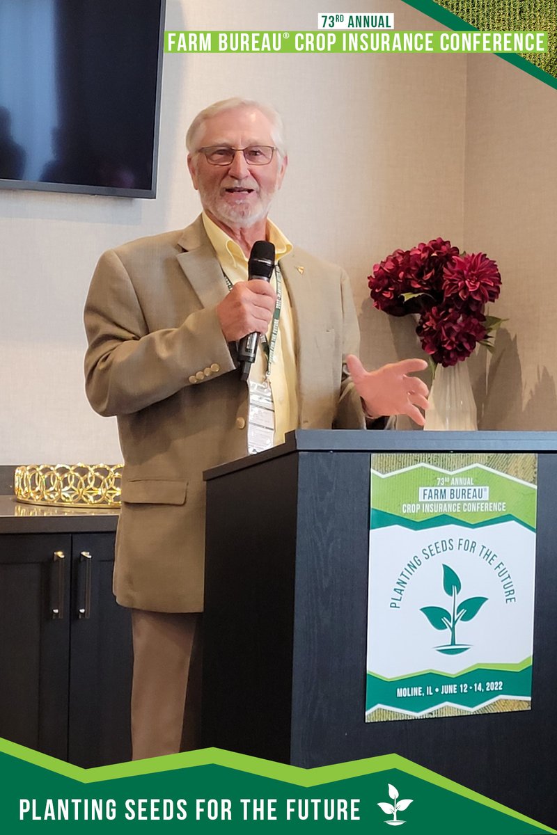 AfbisInc's tweet photo. This evening was a great start to the 73rd annual #FarmBureu #CropInsurance Conference. Richard Guebert, President of the Illinois Farm Bureau, started things off with a fantastic opening session! https://t.co/Bar8I2CDJA