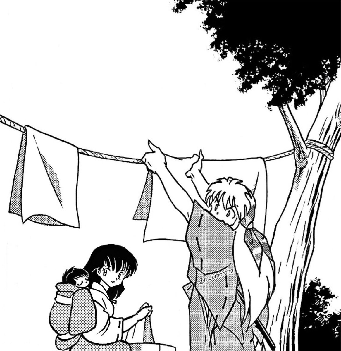 mdemoroha's tweet photo. ❥ 𝐃𝐚𝐲 𝟏: 𝐃𝐨𝐦𝐞𝐬𝐭𝐢𝐜 – #InuKagWeek 

El manga ya nos ha mostrado anteriormente que Inuyasha sería un gran esposo y un hombre de familia, aportando a su hogar y ayudando a su esposa Kagome con las tareas domésticas ♡

#犬夜叉
#inuyasha
#inukag https://t.co/SCRyi8UvAP