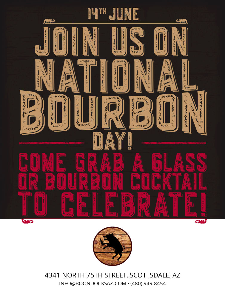Join us on National Bourbon Day! June 14th - Sit back, relax and sip on your favorite bourbon! spt.to/VbJOk