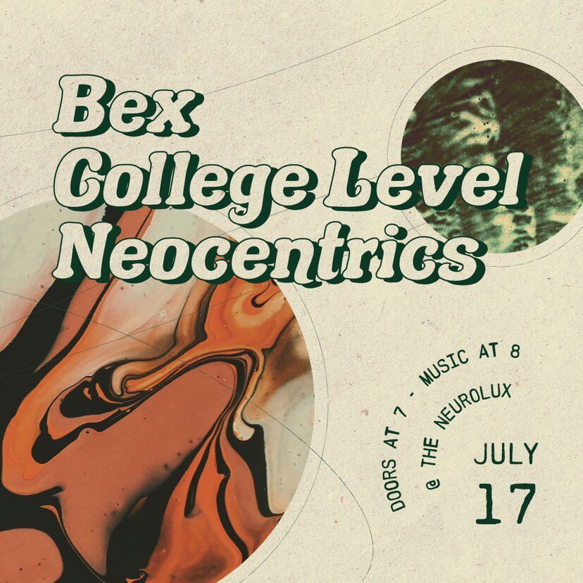 neocentrics's tweet photo. ‼️JULY 17TH‼️
with the homies in
BEX
and
@collegelevel_ 
AT
@neurolux 

see ya there

#neocentrics #boise #neurolux #collegelevel #livemusic #indiemusic #indierock https://t.co/iRBA9dJPMx