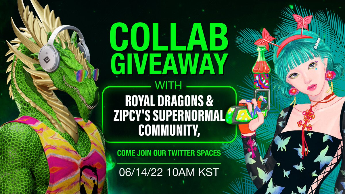 EnergiStudios's tweet photo. 🚨We are having our Twitter Spaces with @zipcy8888 on 06/14/22 at 10 AM KST, that is 06/13/22 at 8 pm EST. 

The spaces will include a "Who We Are" portion, an AMA, and Giveaways💚

Be there or be square 😉
https://t.co/q1ksau99JV

#NFTGiveaway #SpacesHost #AMA https://t.co/YJPykXzO0G
