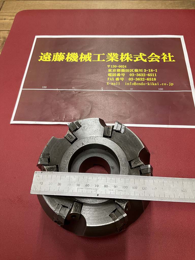 endokikai's tweet photo. 三菱マテリアルTRIDEXフェイスミル　P425R0506EA　刃数6
東京都墨田区菊川3-18-1　TEL03-3632-6511　FAX03-3632-6518　ﾒｰﾙinfo@endo-kikai.co.jp
 
#工作機械 #新品工作機械販売 #中古工作機械 #中古機械買取 #千葉県 #工具 #機械加工 #機械展示 #製作所  #三菱マテリアル #TRIDEX #フェイスミル https://t.co/uyLZoUhMFg