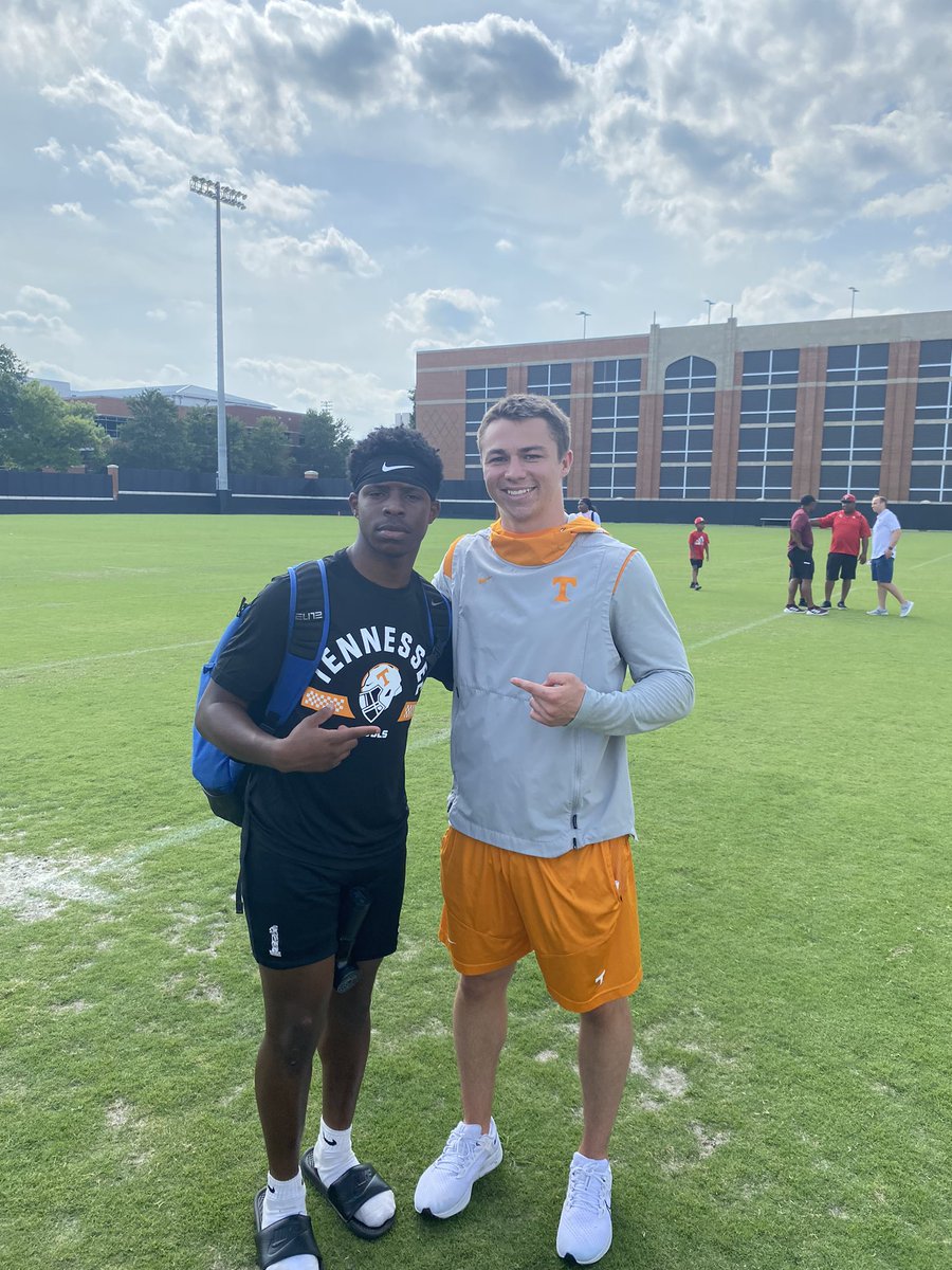 J_TempleDowdy's tweet photo. W weekend at UT! Gained plenty of motivation and knowledge from the best d1 program in the country! @CoachWMartinez @CoachMack_Tenn @CoachHeupelUT @Coach_Kee_ https://t.co/96cPgGmLBB