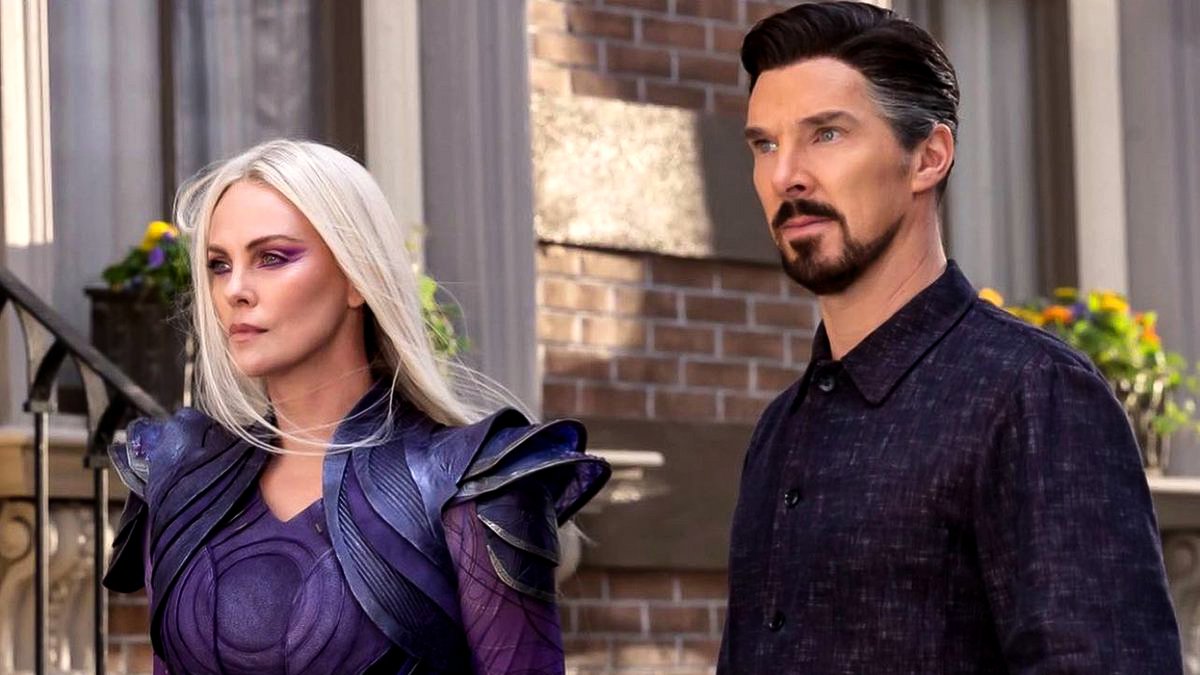 MCU_Direct's tweet photo. Charlize Theron says that Marvel Studios reacted positively to her appearance in #TheBoys as another purple-energy super-being:

“I was very transparent, and they were just like, ’This is great...’” Full quote: https://t.co/azrGhD4mZ4 https://t.co/WhX80aDj86