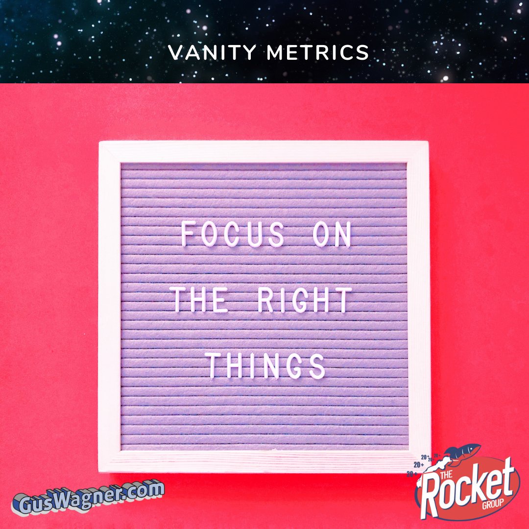 RocketGroup's tweet photo. What metrics matter to your business, organization, or nonprofit when it comes to social media?
It varies from business to organization to nonprofit.
Need help deciding what are vanity metrics and what is actually impacting your efforts? Let's talk!
#RocketGroup #CoolStoryGus https://t.co/utT7XMYzrY