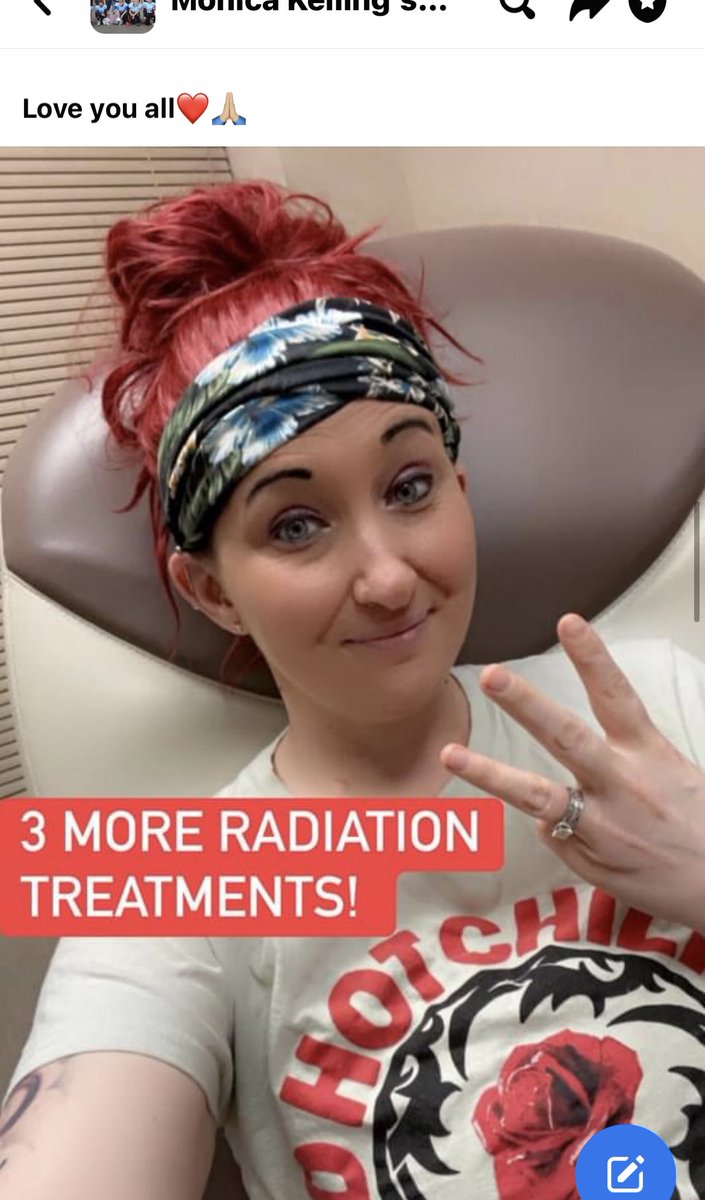 Most recent update as of this morning. Thank you to everyone for the prayers. Still have a long journey but I’m getting there. Trying to keep smiling through the pain and keeping my head up even though this journey is excruciating. Much love to you all. #KeilingTheCancer