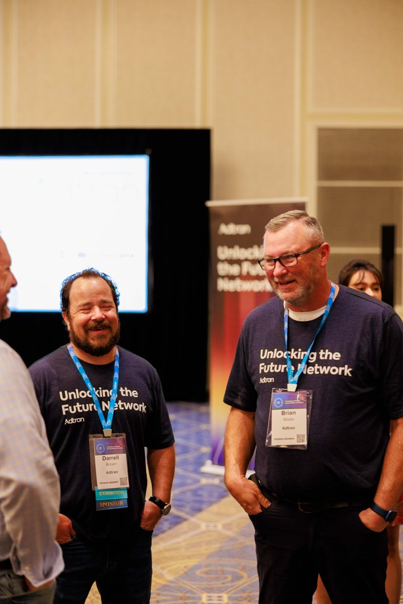 Adtran's tweet photo. What a great way to kick off @fiberbroadband #FiberConnect22. Our welcome reception was a hit, and we can't wait to see what the rest of the week holds!
#fiberconnect2022 #fiberconnect #fc22 #fiberbroadband #broadbandaccess #Broadband https://t.co/Jsv4X2jiLG