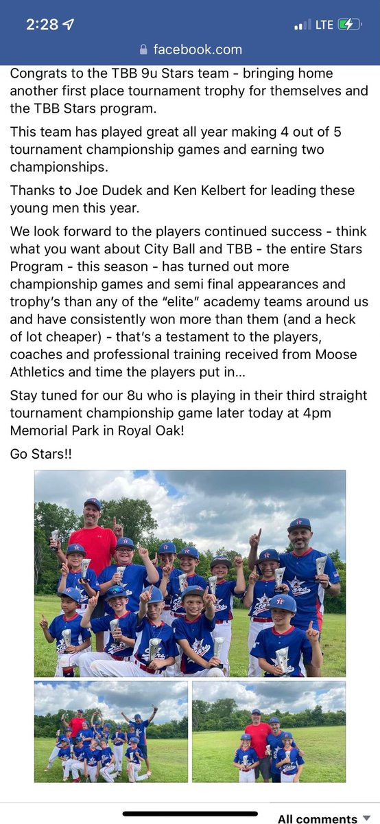 Congrats 9u Troy Stars!!! #Victory #MooseAthleticsTrained