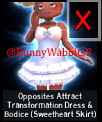 BunnyWabbits8's tweet photo. Not sure if this cute RH Outfit Hack has been figured out by anyone else, but I sure found it today! ^^
Dragging Train Rose + OA Sweetheart Skirt! I find it super adorable!
#rh #royalehigh #rhoutfithacks #royalehighoutfithacks https://t.co/jvGMQKHX9e