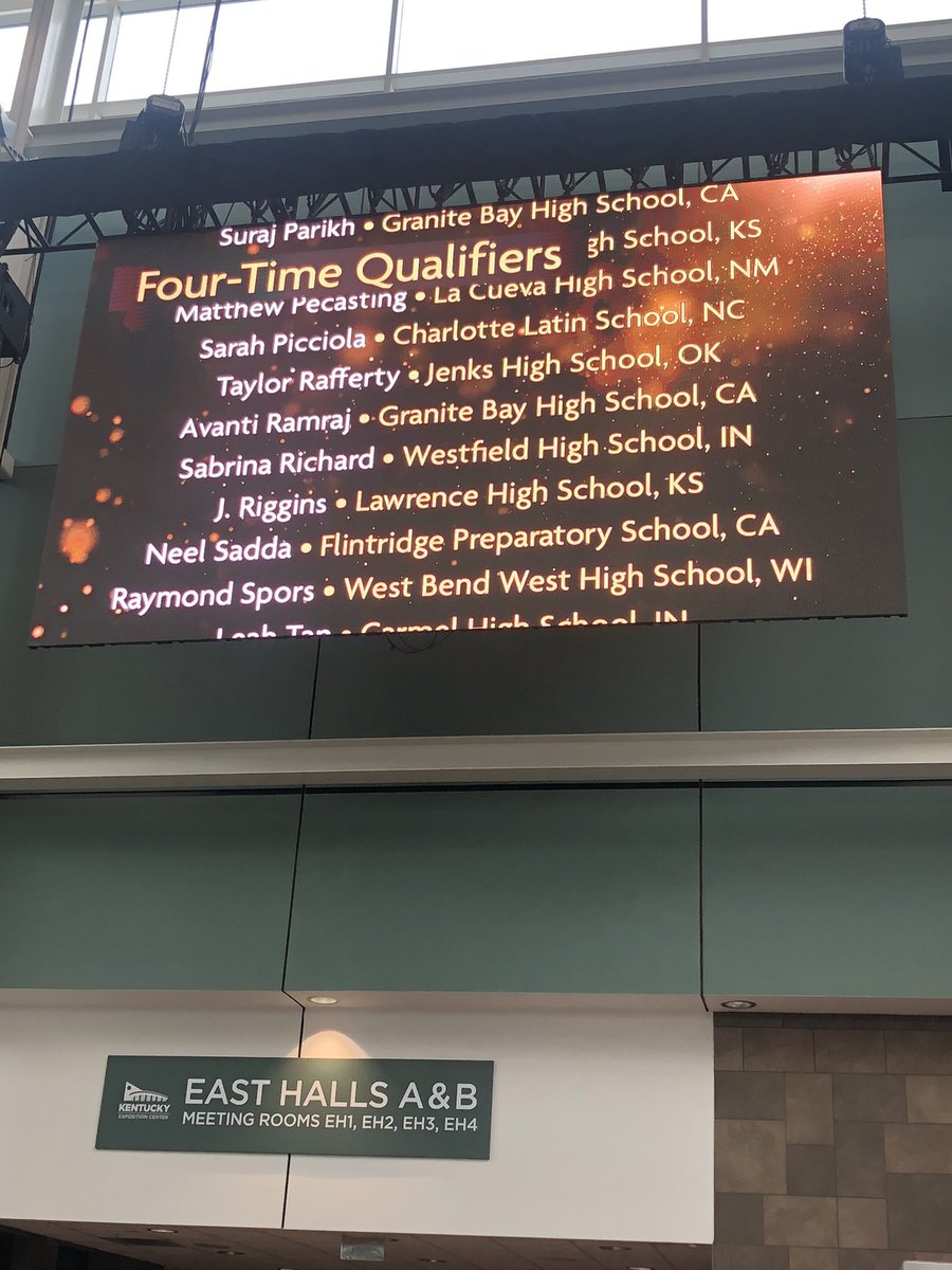 hreineking's tweet photo. Day 1 of @speechanddebate Nationals! We are registered and ready to begin competing tomorrow. Sabrina, our 4-time qualifier, is the first to arrive. @Westfield_SD @WWSWHS https://t.co/r4ZfNFKFhS