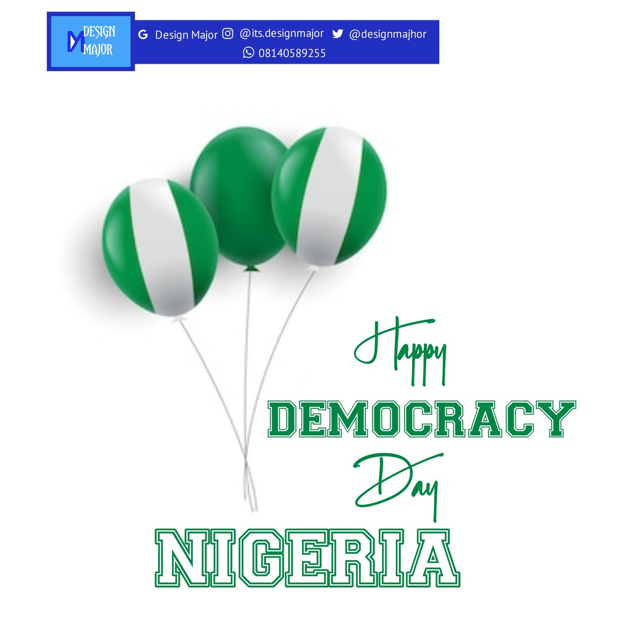 Happy Democracy Day 🇳🇬
.
.
.
.
#democracyday
#june12 
#nigeriademocracy
#graphics_designer
#designthinking
#graphicsdesignideas 
#flyersdesign 
#flyersdesigner 
#coachingtips 
#onlinecoaching 
#abujadesigner 
#abujamoms
