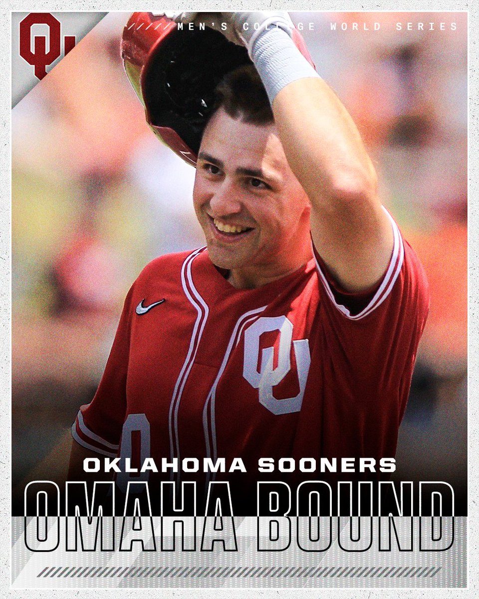 BOOMER! 😤

The Sooners upset No. 4 Virginia Tech and are Omaha-bound for the first time in 12 years! <a href="/OU_Baseball/">Oklahoma Baseball</a>