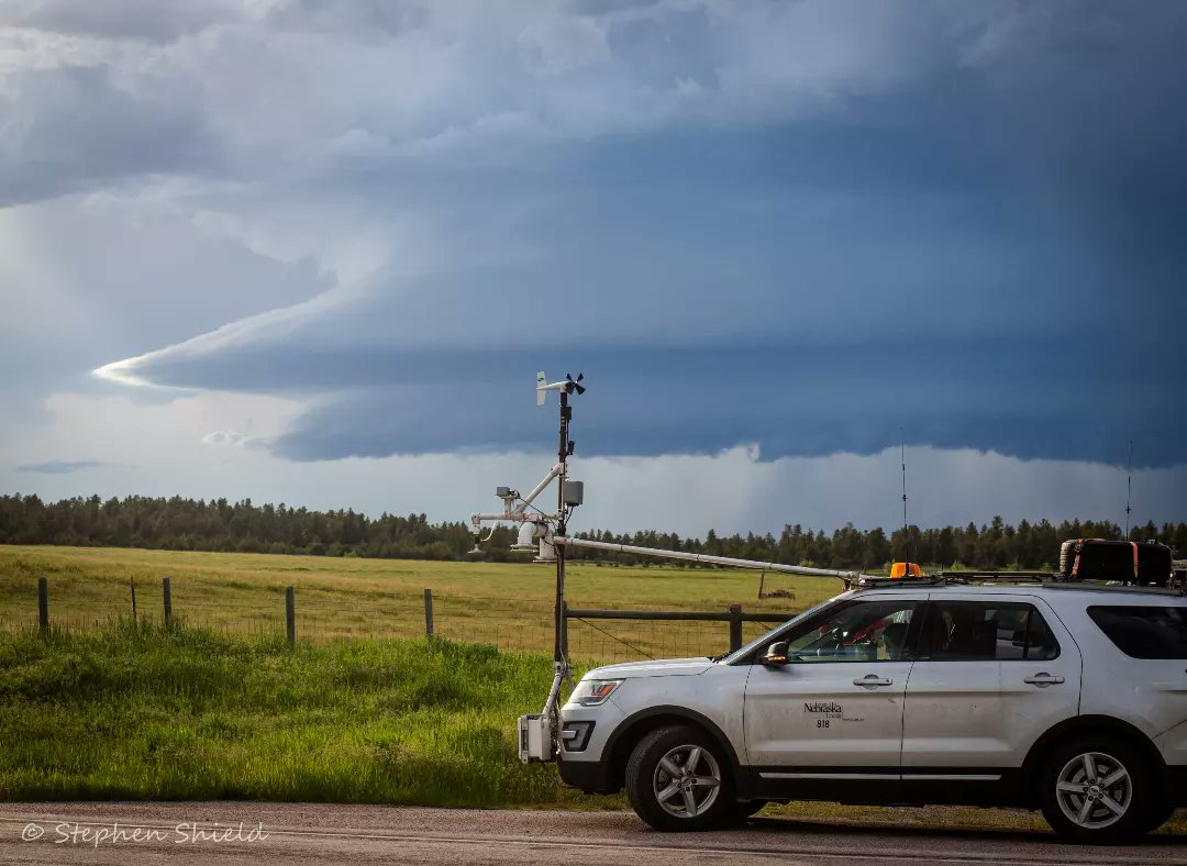 shieldstephen's tweet photo. Deployed on a photogenic supercell yesterday as a part of @TORUSupercell #torus22 #wywx https://t.co/G2kA4vXpJ9
