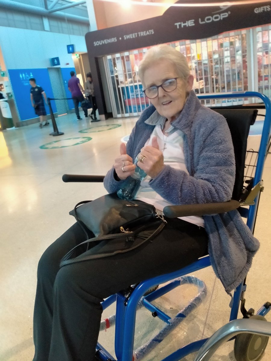 tra_brien's tweet photo. @DublinAirport A big thumbs up from Mary O'Brien for the amazing  Special Assistance Staff "Dylan" at Dublin Airport today - funny, chatty , entertaining &amp; brilliant ambassador for Special Assistance- an all round great guy &amp;! 😁👍 https://t.co/zki3AjPuFJ
