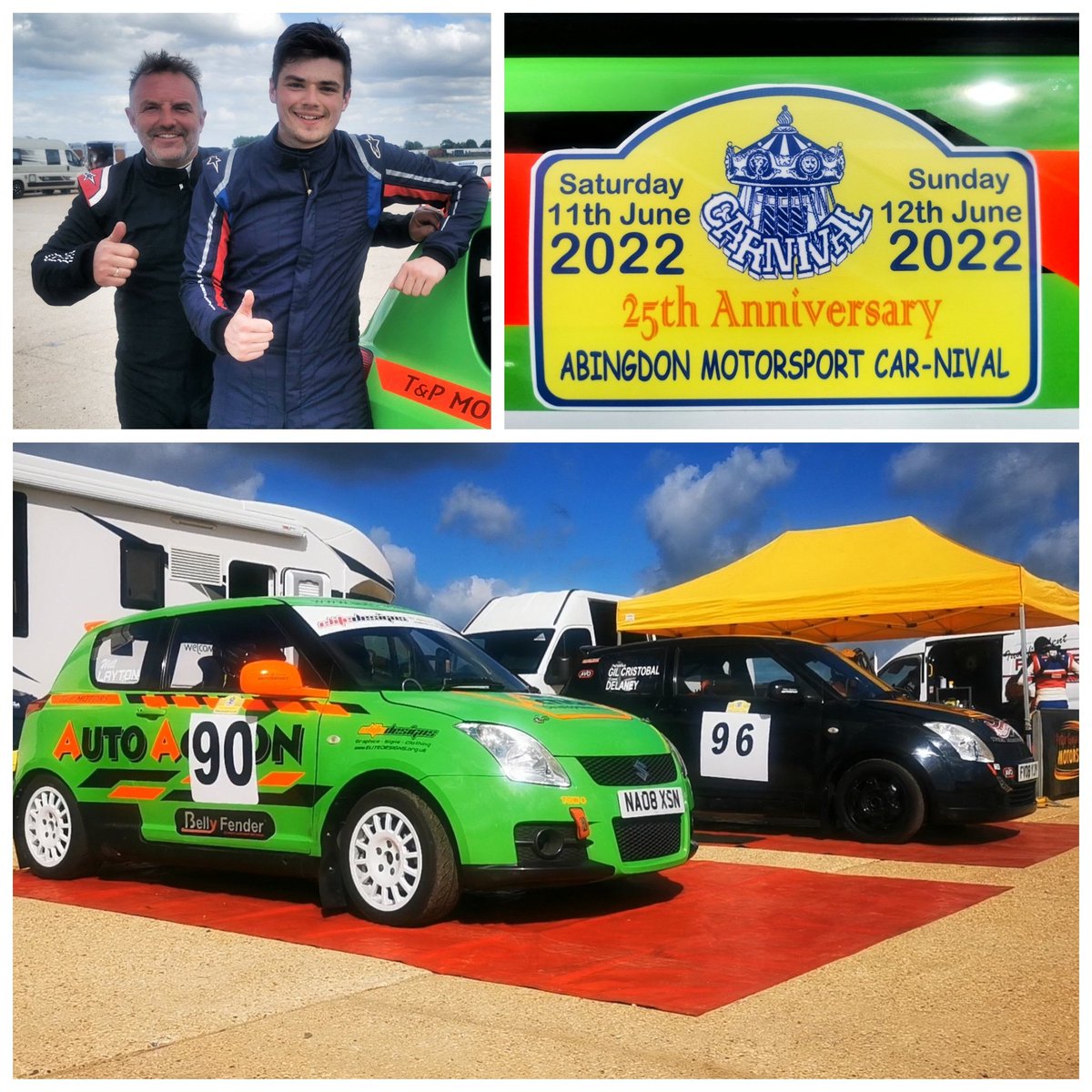 Cracking day on the Abingdon CAR-nival Rally!

Both Swifts finished &amp; great to see Will Layton back behind the wheel, trying his first ever #rally

Apparently the codriver did a good job too. 😉 Well done Dad (Neil Layton) 📝 

What better way to spend some father and son time!