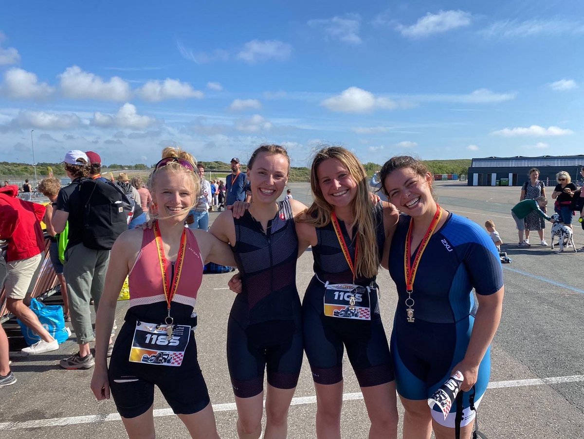 TannevanderWal's tweet photo. Can now confirm that I’m officially 07:59 minutes slower on the Zandvoort F1 circuit than Max Verstappen. Finished the triathlon with the NKI girls though! https://t.co/rUC7TMtCdf