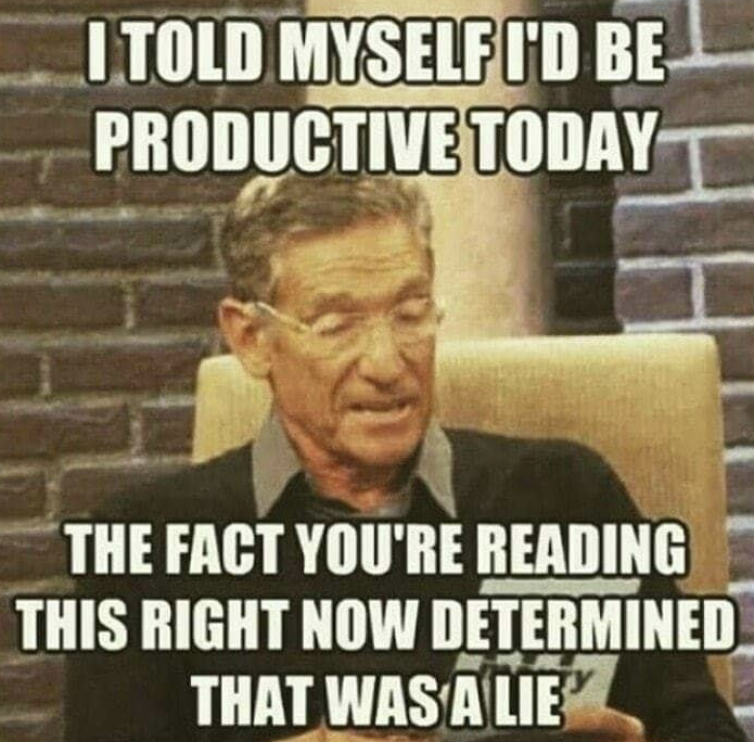 AlBlanchardPhD's tweet photo. It's the lie I tell myself every weekend as a graduate student.
@AcademicChatter @PhDVoice @Dr_Meming https://t.co/cByHeGlq7C