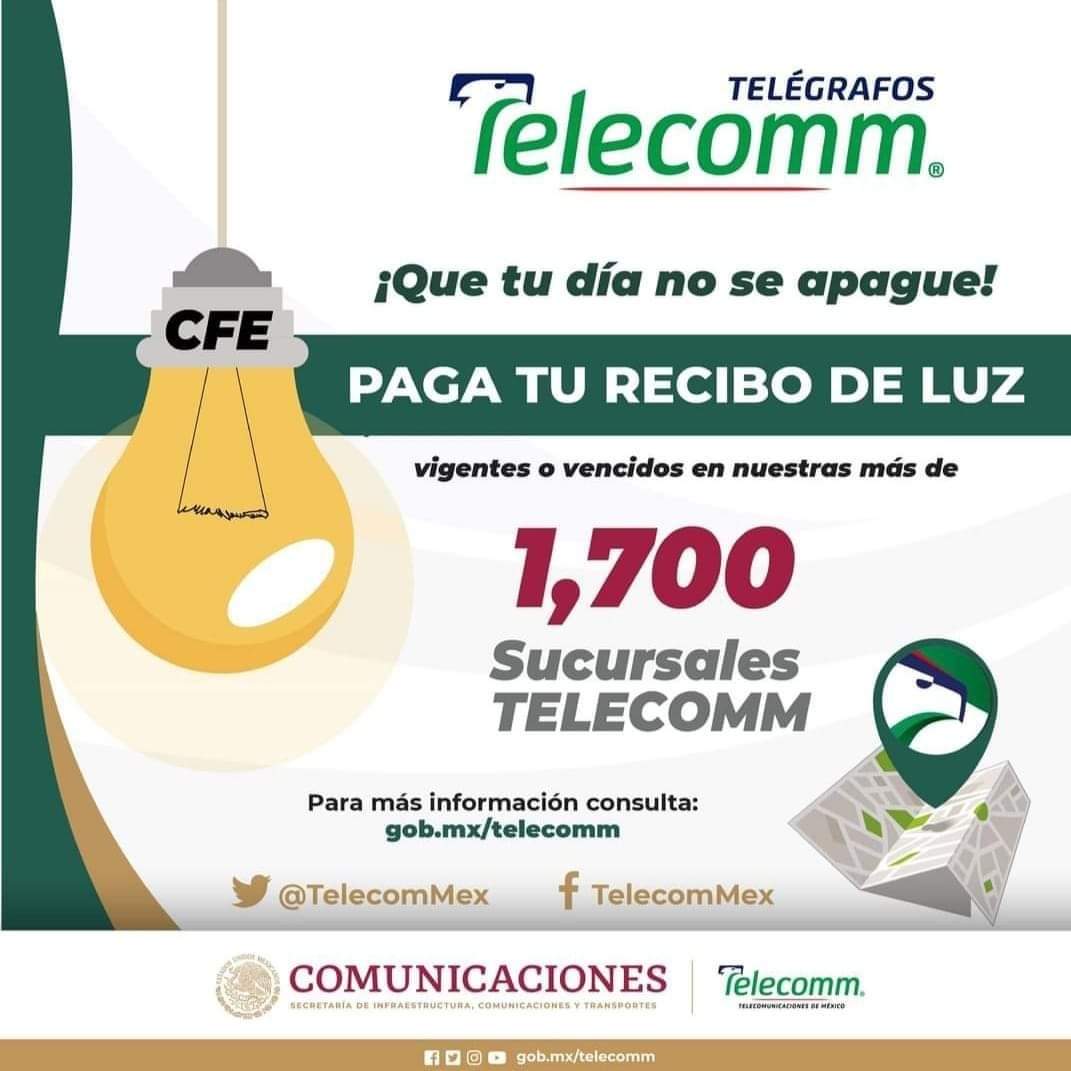 Telecomm_Gto's tweet photo. ¡Que tu día no se oscurezca!
Paga tu recibo de #Luz en alguna de nuestras sucursales @Telecomm_Gto
#TELECOMMex #Telecomm_Gto #Telecomunicaciones #TELECOMM https://t.co/04Irfk1xIa
