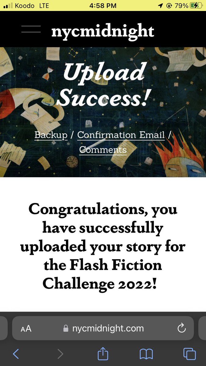 MonikasMedia's tweet image. Whoop whoop #FlashFictionChallenge2022