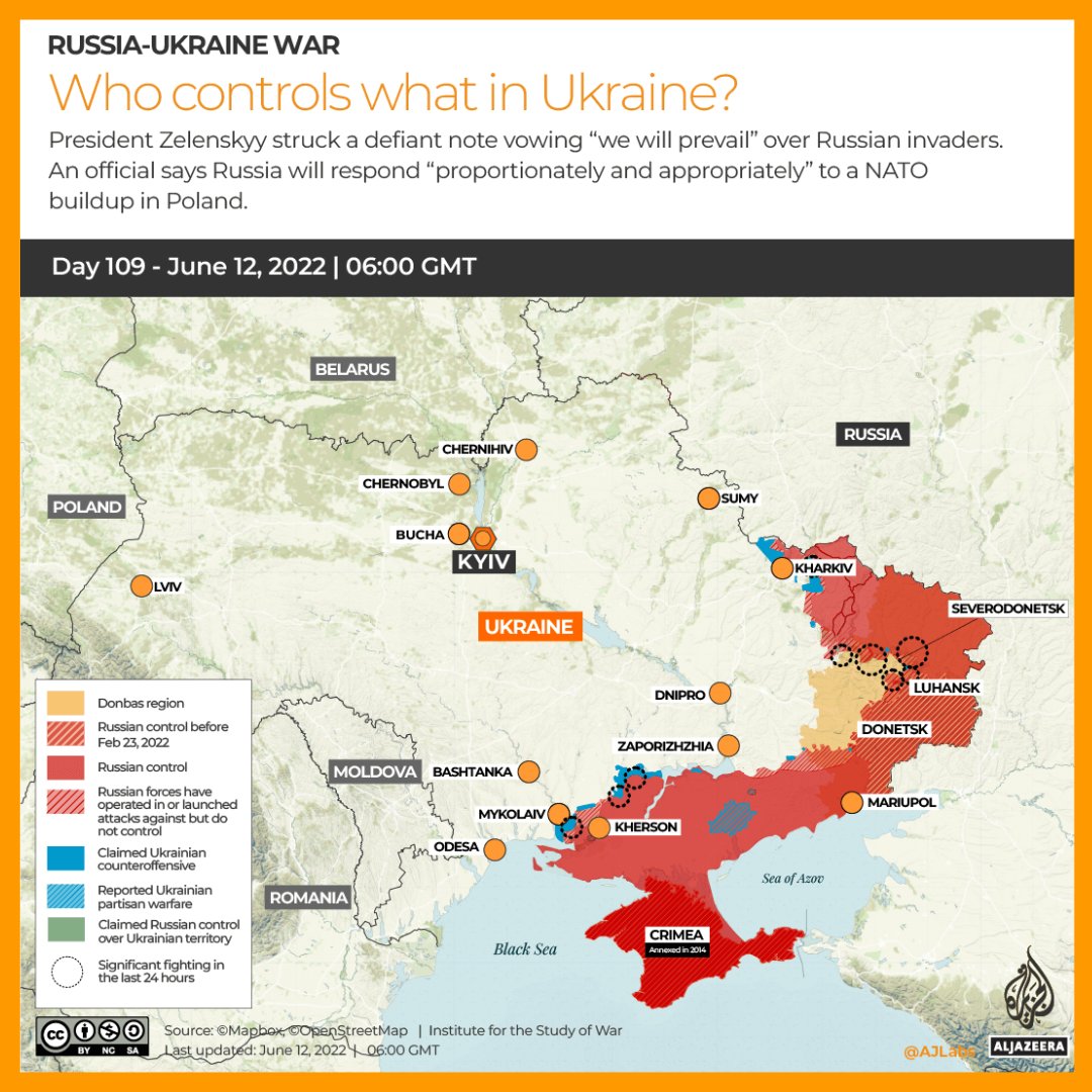 jayi_wang's tweet photo. #RussiaUkraineWar /1-109
#RussianInvasion Day 109
#Russia #Ukraine #Kyiv
SUN JUNE 12, 2022
📍#NATO #NATOForces
Buildup In #Poland
#RamsteinLegacy22
📍#Kalibr #Chortkiv #Ternopil
📍#SievieroDonetsk #UAF
#SeveroDonetsk #RUAF
#Donbass #Donbas #Luhansk
https://t.co/P0WGxMkXSW https://t.co/i6mWQ7ZWp8