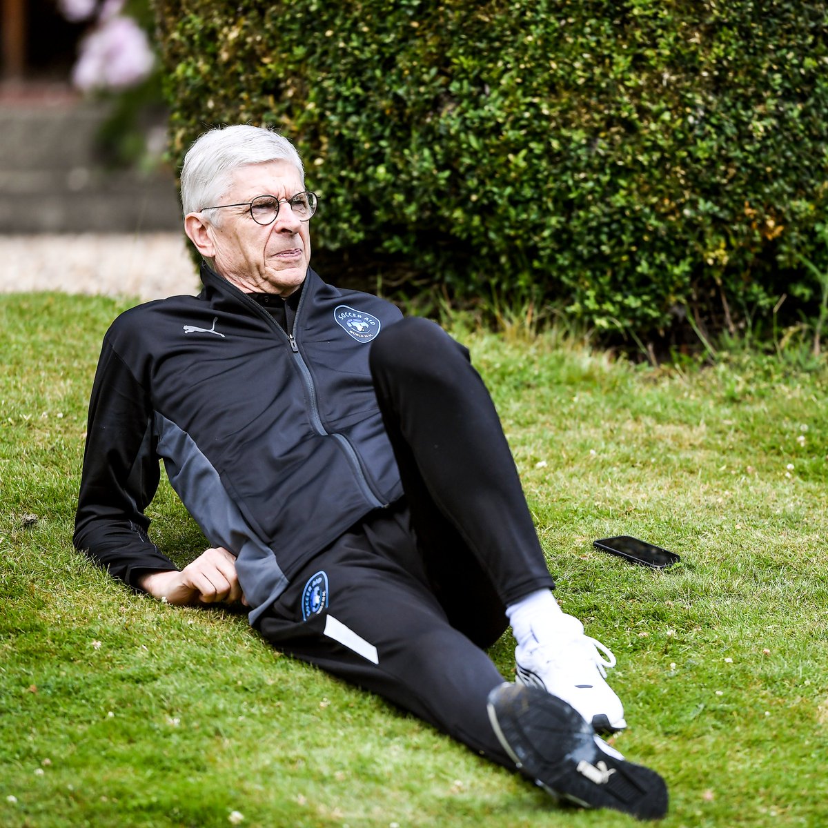 paddypower's tweet photo. Arsene Wenger has somehow been retired from football management since 2018 and he's still won more trophies than Tottenham. #SoccerAid https://t.co/YfFkqNw23m