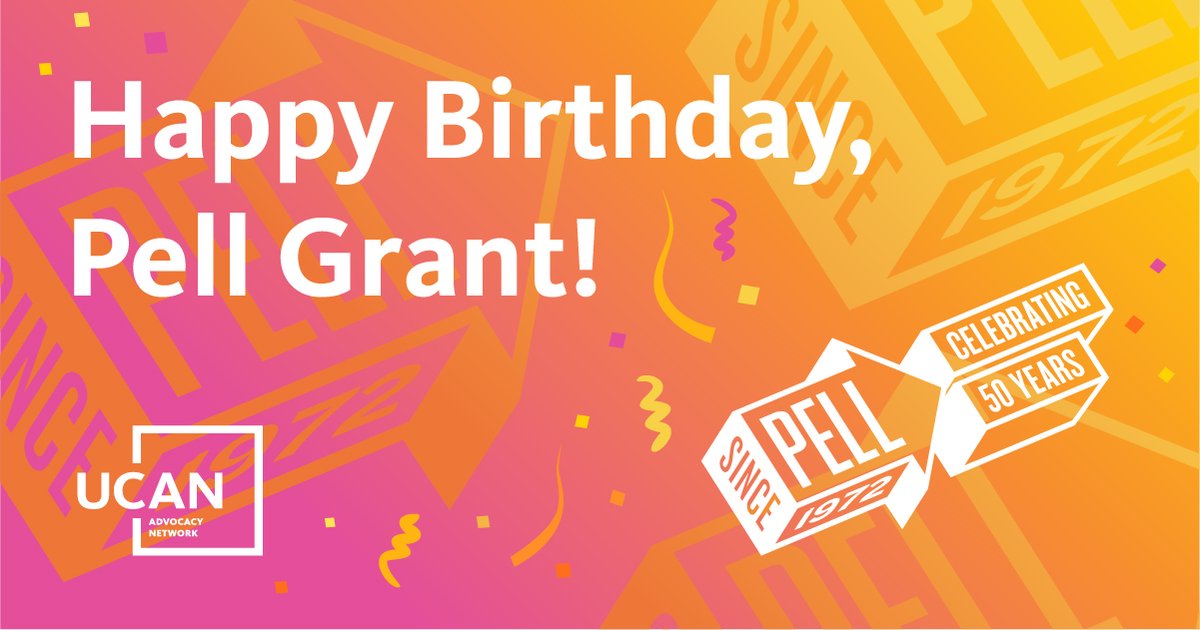 Happy 50th, Pell! Sign our birthday card to the #PellGrant, which has helped around 80 million students go to college over the years. We’ll deliver it to Congress to show the importance of the program. #UC4Pell #PellTurns50 #DoublePell bit.ly/3LKQagu
