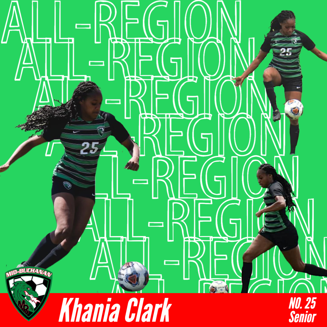MBDragonSoccer's tweet image. 2022 Girls Class 1 All-Region Player, Senior Mid-fielder Khania Clark ⚽️ #MBDragonSoccer #MBDragonPride