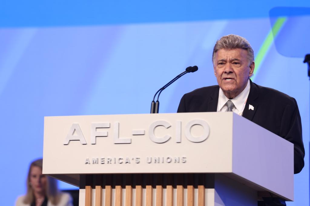 .<a href="/LizShuler/">Liz Shuler</a> has been declared President of the AFL-CIO. #AFLCIOConv