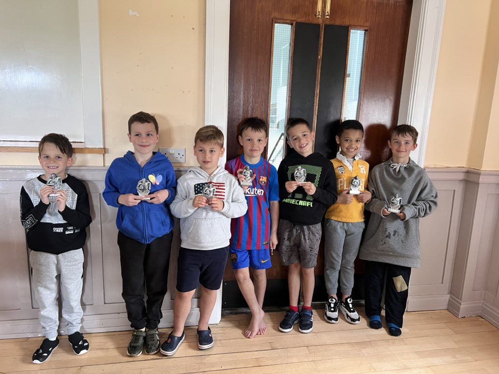 Well done to our P2/3 prize winners of the season 🏆