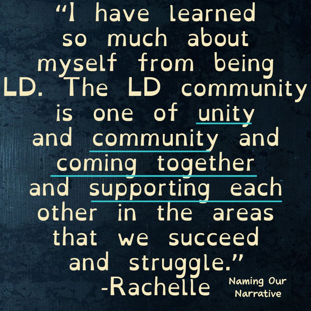 In episode 3 Rachelle (@J_RachelleM) shares her LD story, talking on the how being both high-achieving and LD is not incongruent.
#LDvoices #DyslexicandProud #myLDstory