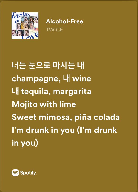 Alexa play Alcohol-free by twice
