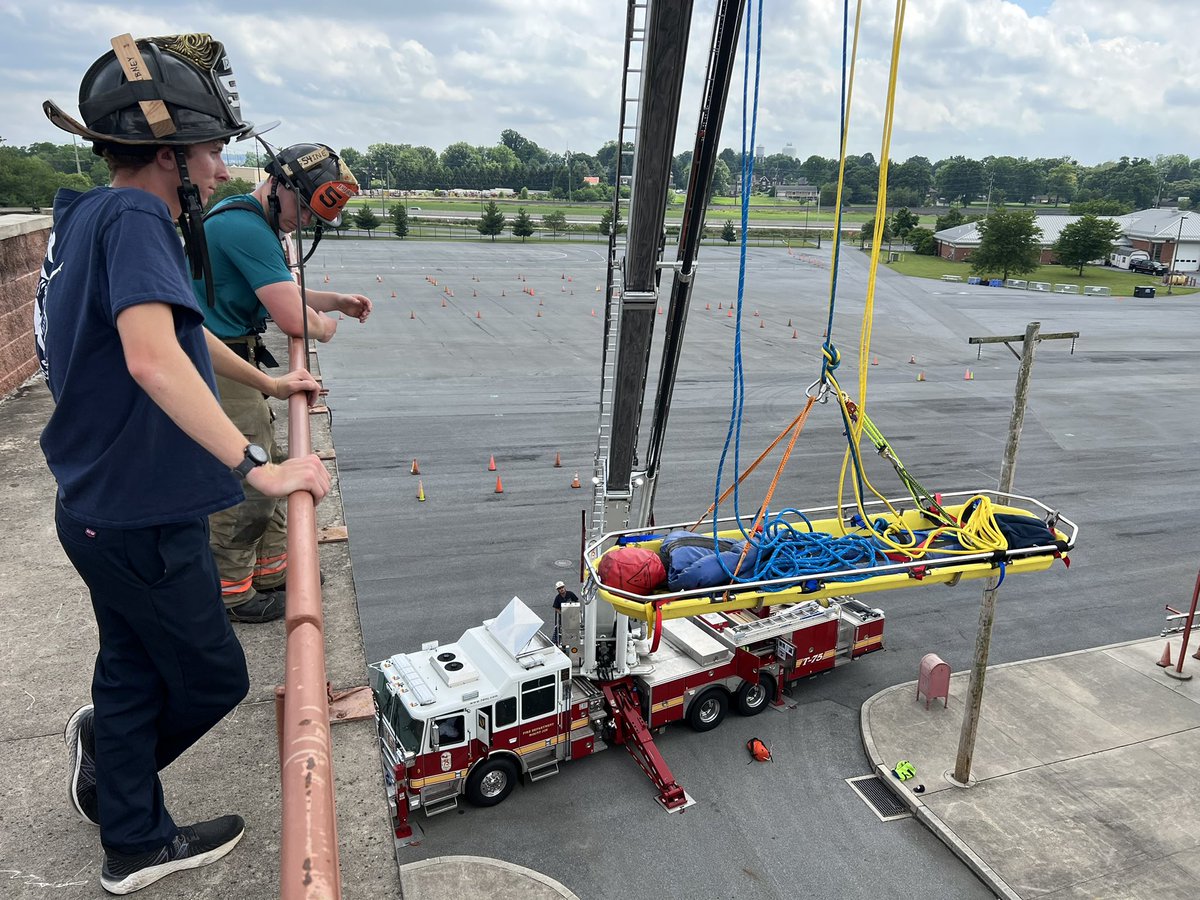 Aerial Rigging class today with <a href="/rgibney30/">Ryan Gibney</a> and <a href="/dgibney21_/">Daniel Gibney</a> at the Lancaster County Public Safety Training Center.