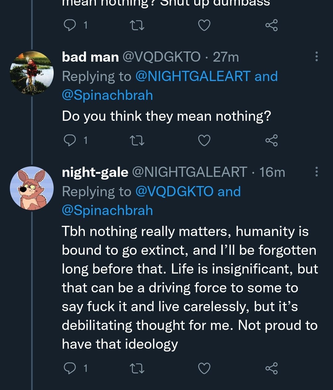 Nihilists/Antinatalists Posting their Ls on Twitter "Submitted by