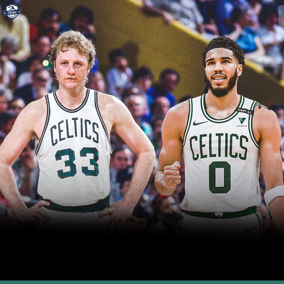 RTNBA's tweet photo. Hot Take: 

Jayson Tatum has the potential to become a better Celtic than Larry Bird https://t.co/rf3qcjpFWz