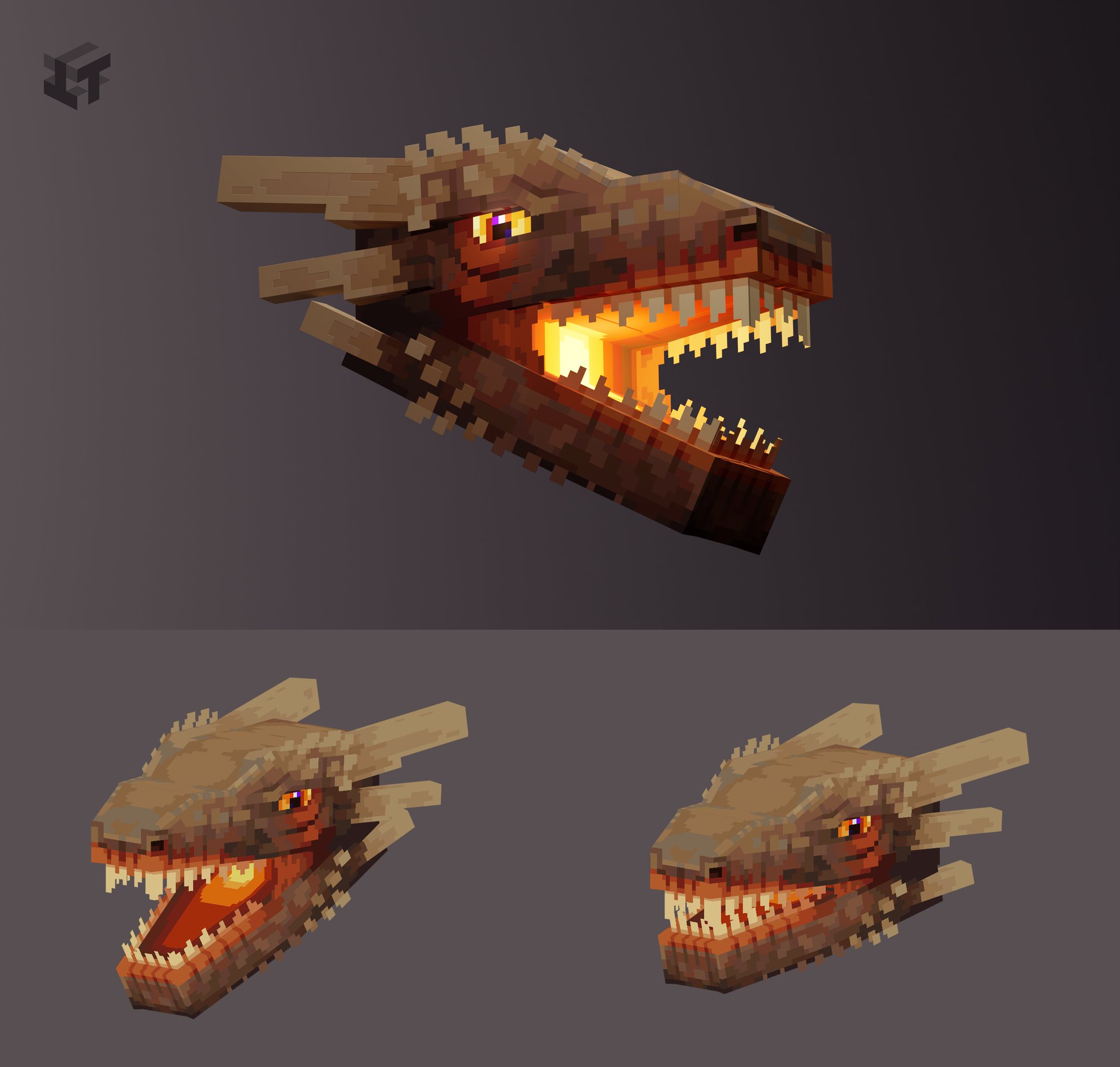 Blockbench on twitter rt toxteer back on twitter dragon head