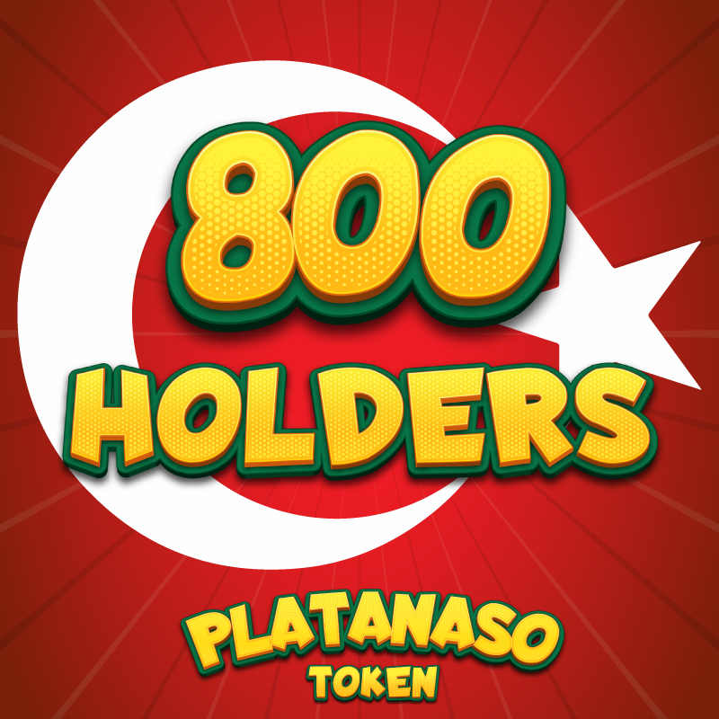 PlatanasoTurkey's tweet photo. Bir Kilometre Taşı Daha, 800 Kişiye Ulaştı!!
Tüm sahiplere tekrar teşekkür ederiz ve Platanaso Ailesinin tüm yeni sahiplerine hoş geldiniz!!
#Platanaso #PlatanasoToken #BSC #BNB #BSCGems #Cryptos #Bitcoin #BinanceSmartChain #Turkey https://t.co/yuuNLKlOay