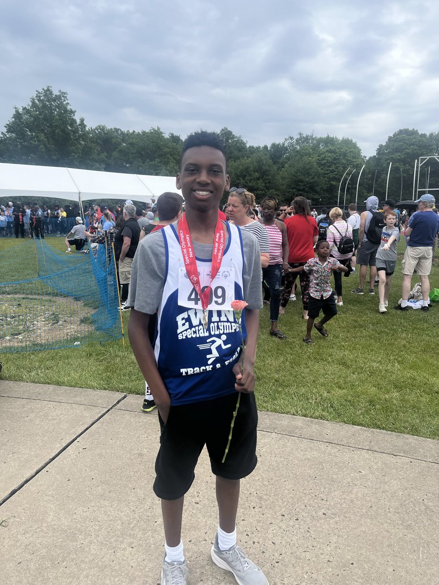 JSotoHHS's tweet photo. Special Olympics is truly one of the best communities in existence! So much joy and fun spread to our athletes! Ewing athletes represented @TheEwingSchools so well and we are so proud of them!! Thanks @SONewJersey for all the new memories!! #SummerGames #SONJ #Ewing ☀️🥇🏅❤️ https://t.co/j2AIissCT9