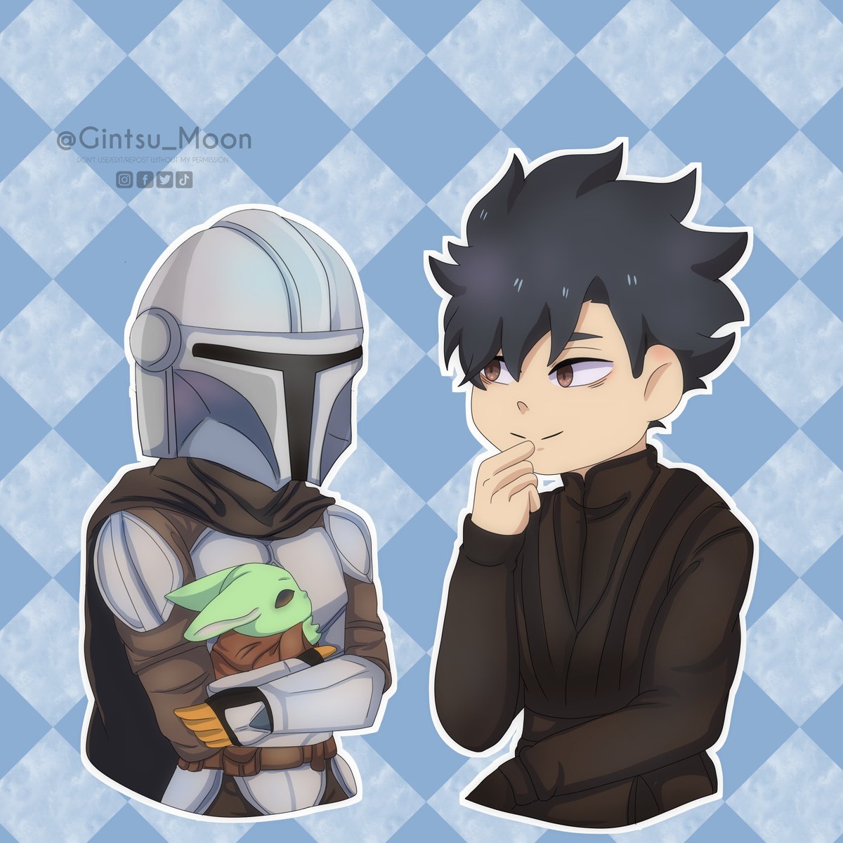 Gintsu_Moon's tweet photo. 🌙🐈⬛#KrtskWeek2022 🐈⬛🌙
@KurotsukiWeek
Day 8: free day
no podia desaprovechar en dibujar con cositas de star wars, aunque ahora con tematica de the mandalorian uwu <3
#クロ月 #kurotsuki #krtsk #krtsk #kurootetsurou #tsukishimakei #haikyuu #haikyuufanart #HQ https://t.co/tY4K2gh2Ee