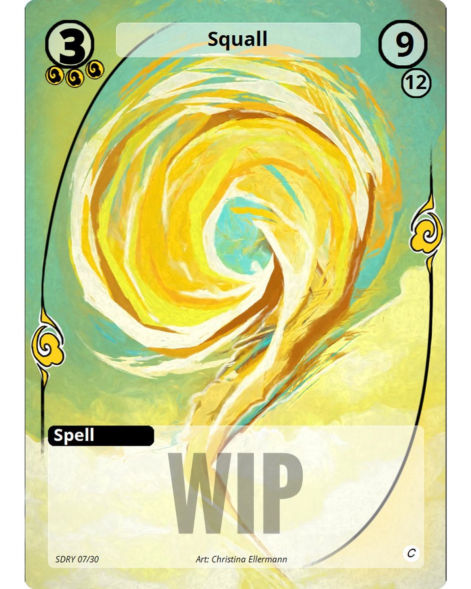 ArcaniteCCG's tweet photo. Today's cardhilight is our first spell. It's pretty basic and the first spell an air novice has to master to become mage.
#TCG #CCG #HTCG #gamedev #cardgame #art #tradingcards #boardgame #gamedevlife #airelement #windelement #spell #cardart #ArcaniteCCG #cardgames #Indiegamedev https://t.co/bSmbHTI1e0