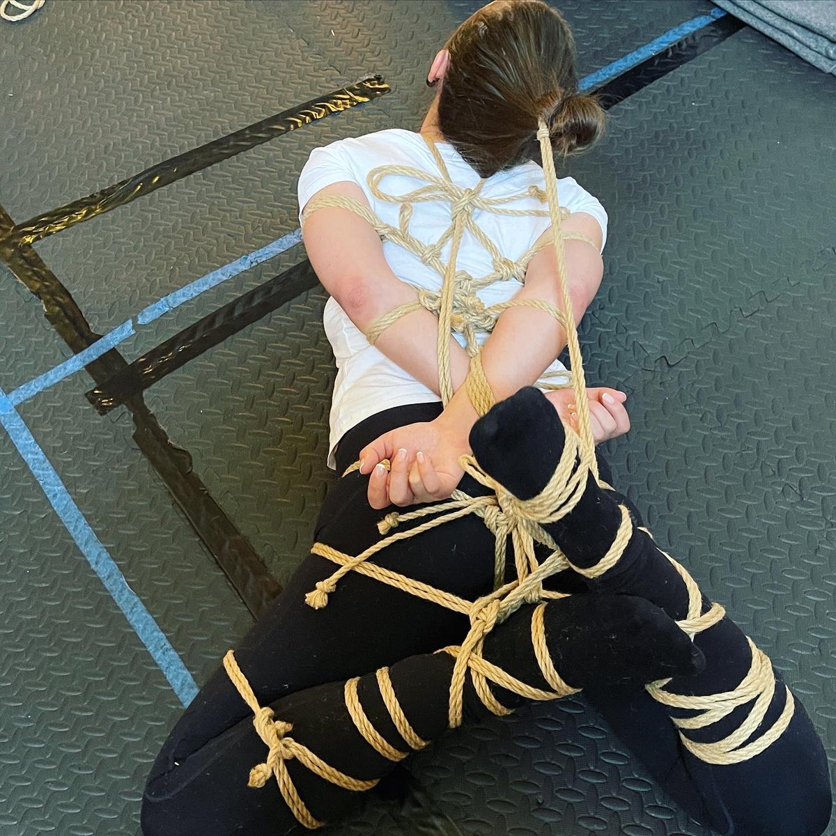 He said he wouldn’t hurt me, but then… 

#shibari