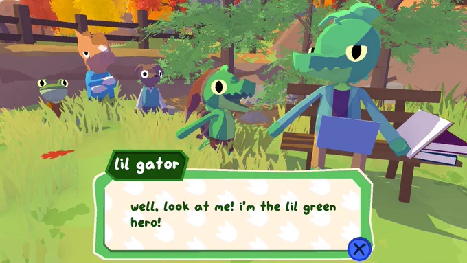 today's lil gator of the day is the lil gator from @LilGatorGame !! go check em out if you get the chance :0!! 