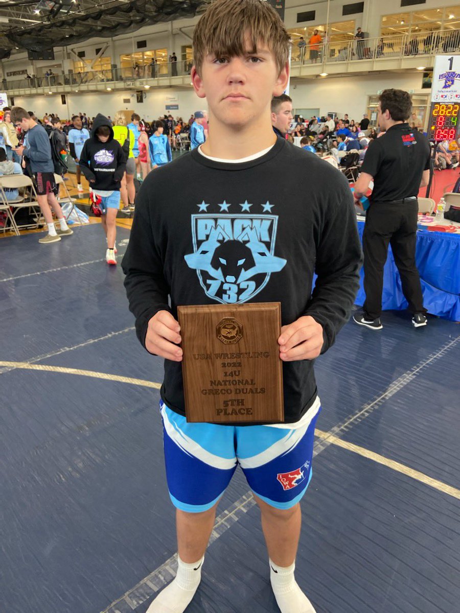Pack732_W_A's tweet photo. Congrats to our very own Bull-Andy Franke 2022 @IowaUSAW Triple Crown Winner, Member of Iowa 14U Heartland National Duals &amp; Iowa 14U National Freestyle Runner-ups teams, Also member of 5th place Iowa 14U Greco Roman National team.  @MuscatineCSD  @journalonline @tfranke05 🤘🐺🤘 https://t.co/uuoZFWIyrB