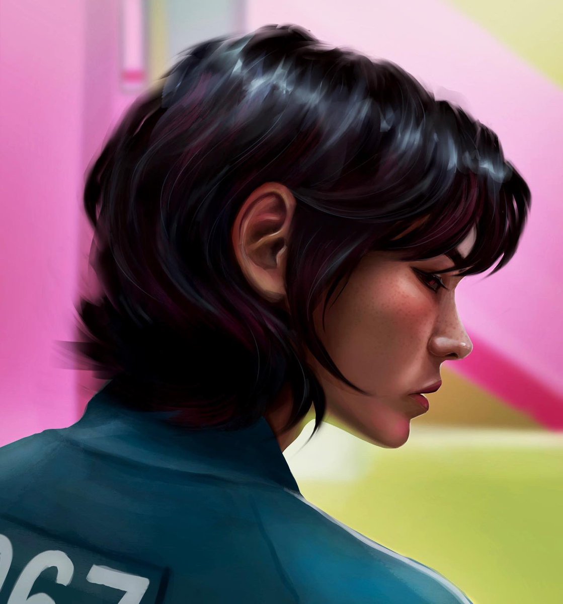 kya_draws's tweet photo. Finally finished an older WIP of Kang Sae-byeok
#SquidGame https://t.co/yjawnBwLK5