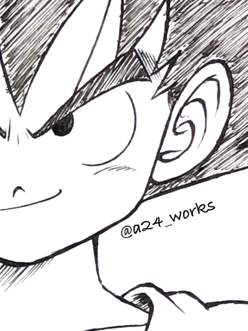 たまにはWipも上げてみる#ドラゴンボール #孫悟空 #悟空 #少年悟空 #孫悟空イラスト #ドラゴンボールイラスト #鳥山明 #鳥山明リスペクト #ファンアート #copic #illustration #manga #dragonball #dragonballfanart #workinprogress #a24_works #a24wks 