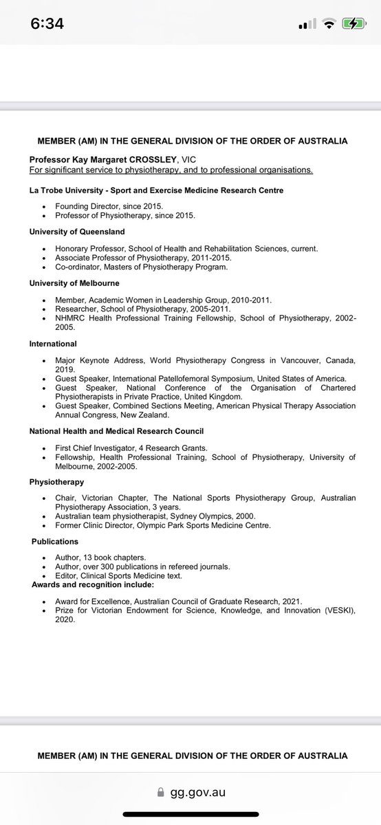 JoanneLKemp's tweet image. A massive congratulations to our very own @kaymcrossley being awarded the Member of the Order of Australia for services to physiotherapy- can’t think of anyone more deserving. All at @LaTrobeSEM so proud &amp;amp; lucky to work with her ⭐️⭐️⭐️⭐️⭐️