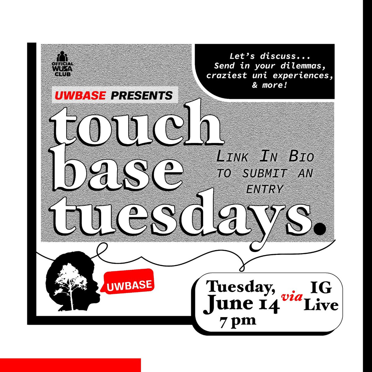 UWaterloo BASE (@uw_base) on Twitter photo Join us on IG live with the rest of the BASE community, and touch base!
Get ready to talk about your craziest University experience🤯, dilemmas 🥺or just have a good chat with us🙂?
Date: Tuesday, June 14th, 2022
Time: 7pm
Location: IG Live via <a href="/uw_base/">UWaterloo BASE</a> Join us on IG live with the rest of the BASE community, and touch base!
Get ready to talk about your craziest University experience🤯, dilemmas 🥺or just have a good chat with us🙂?
Date: Tuesday, June 14th, 2022
Time: 7pm
Location: IG Live via <a href="/uw_base/">UWaterloo BASE</a>