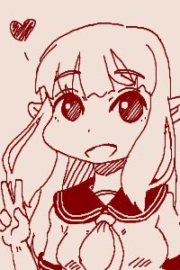 ちかごろのらくがき2
ガッツポーズ 