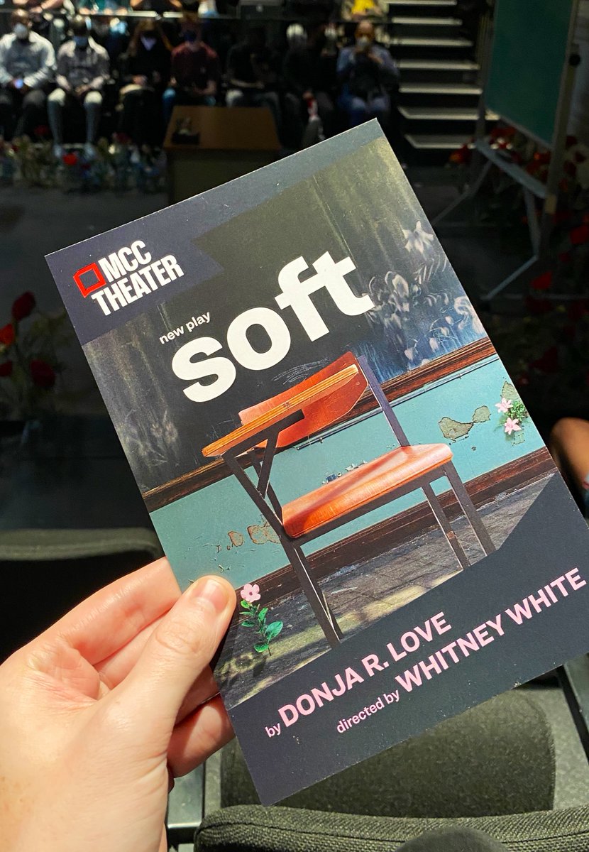 JeremyWest's tweet photo. I had the pleasure of catching the matinee of Donja R. Love’s new play ‘soft’ at @mcctheater today and believe me when tell you that this is one of the most stunningly written and performed plays I’ve ever seen. 

It’s recently been extended so please go see this show!! #softMCC https://t.co/uCRobNLzvY