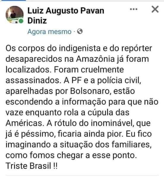 carvalho_harlen's tweet photo. #REPASSANDO!
FORA BOLSONARO!
LULA PRESIDENTE 13 https://t.co/KOuZ46yx9p