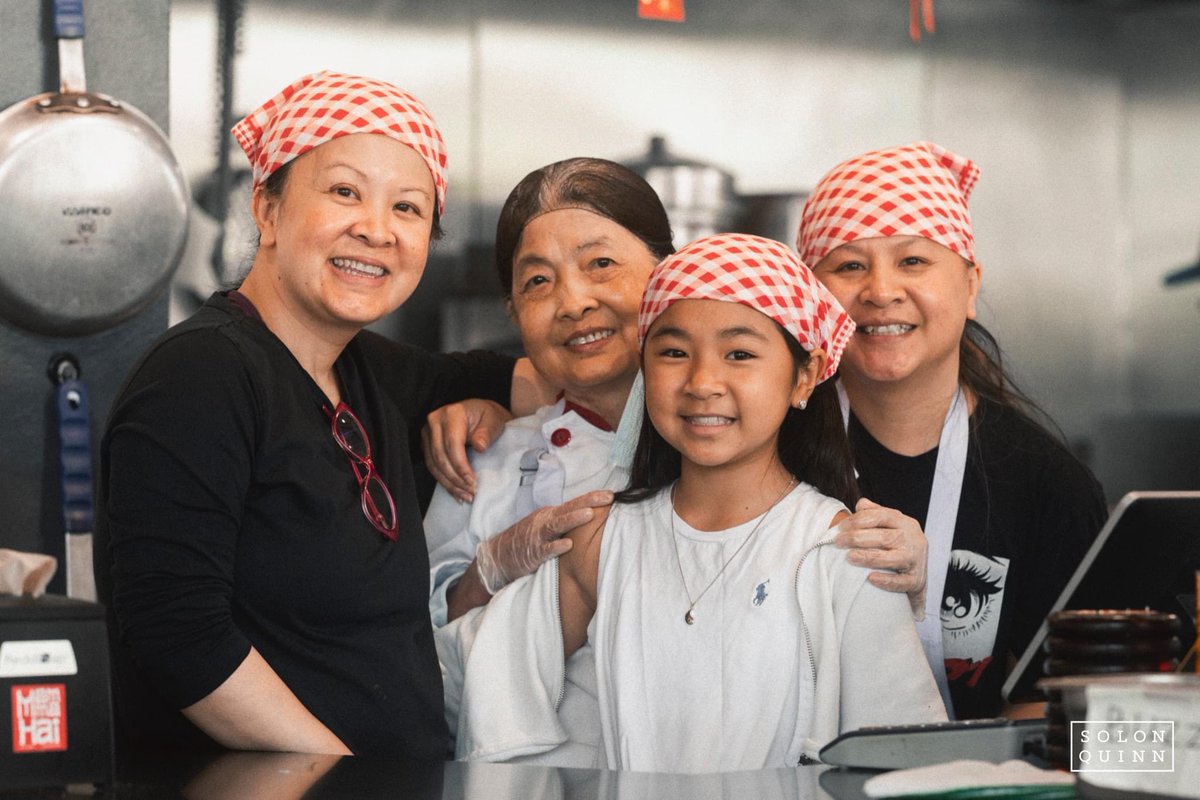 Three generations of family, culture, and love.  Sometimes life really is beautiful.  #MammaHai #Family #mothers #Daughters #sisters #culture #banhmi #pho #saltcitymarket
